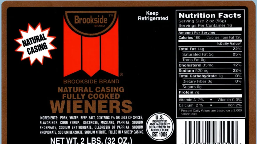 Nearly 2,000 Pounds of Wieners Recalled Over Mislabeled Soy and Pork