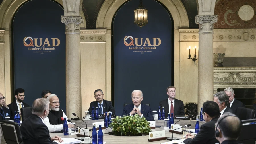 Biden Tells Quad Leaders at Summit China Is ‘Testing Us’