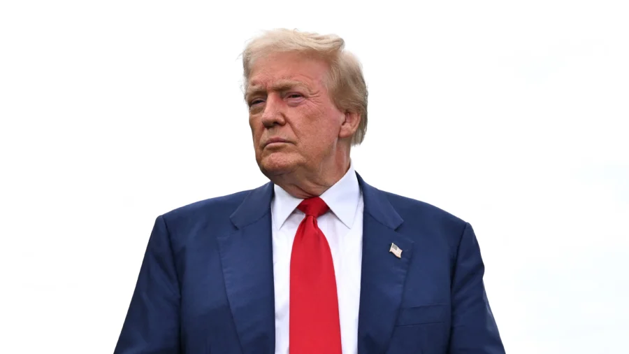 Trump Visits Manufacturer FALK Production in Walker, Michigan
