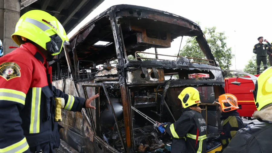 School Bus Catches Fire in Thailand, 25 Feared Dead