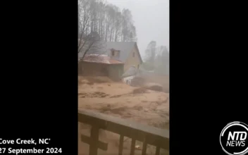 Mudslide Caused by Hurricane Helene Caught on Camera in Cove Creek, NC