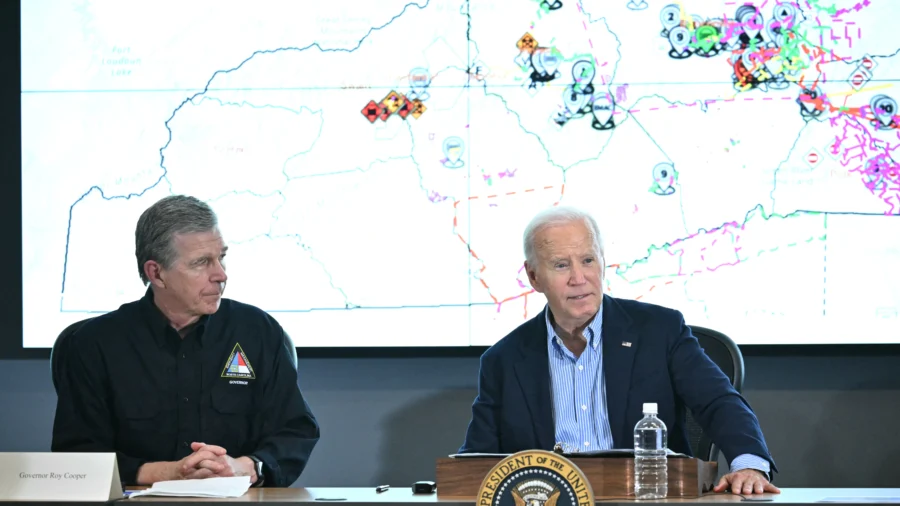 Biden, Harris Visit Hurricane Helene-Ravaged Areas