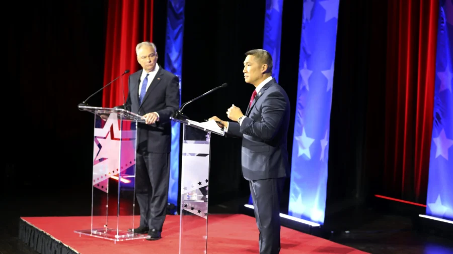 Cao Takes on Kaine in Debate Over Immigration, Guns, and Port Strike