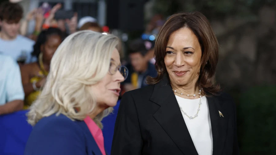 Kamala Harris Joined by Liz Cheney at Campaign Stop in GOP Birthplace