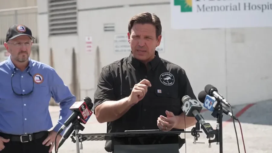 Florida Governor Holds a Media Availability in Fort Pierce