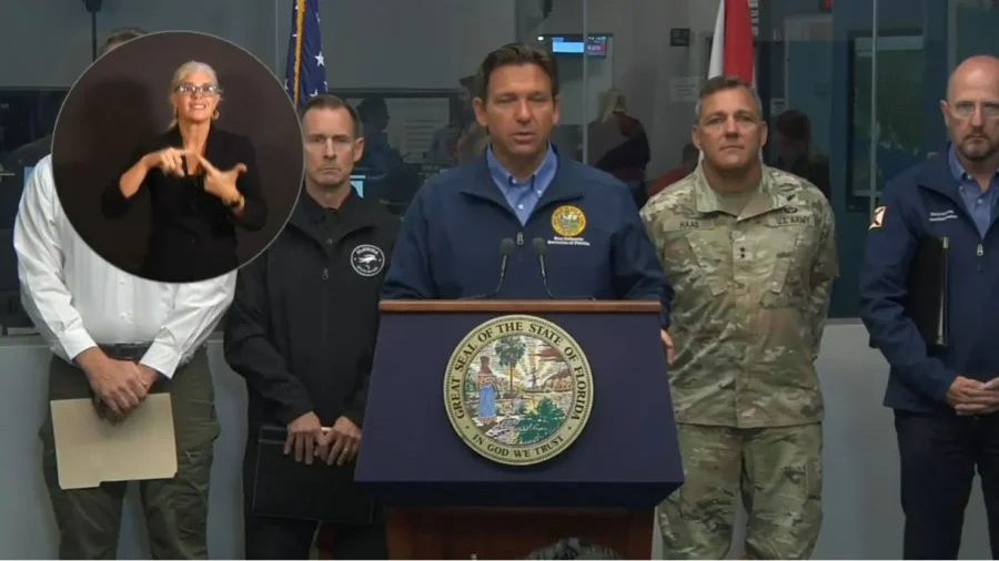 DeSantis Holds News Briefing in Aftermath of Hurricane Milton