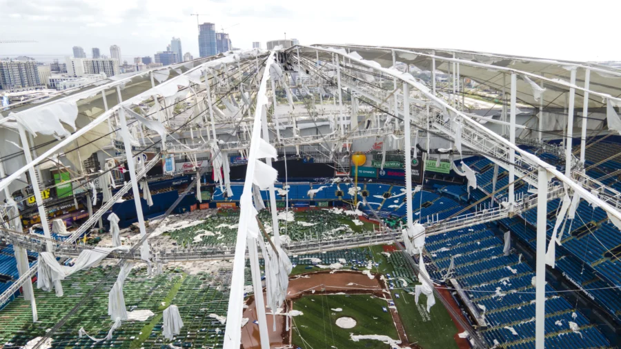 Milton Damages Roof of Rays’ Stadium and Forces NBA Preseason Game to Be Called Off