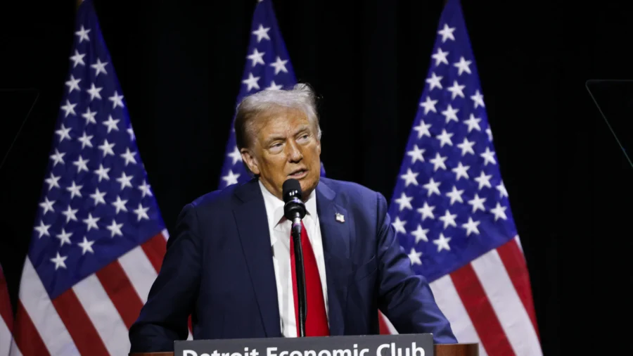Trump Address Detroit Economic Club in Michigan