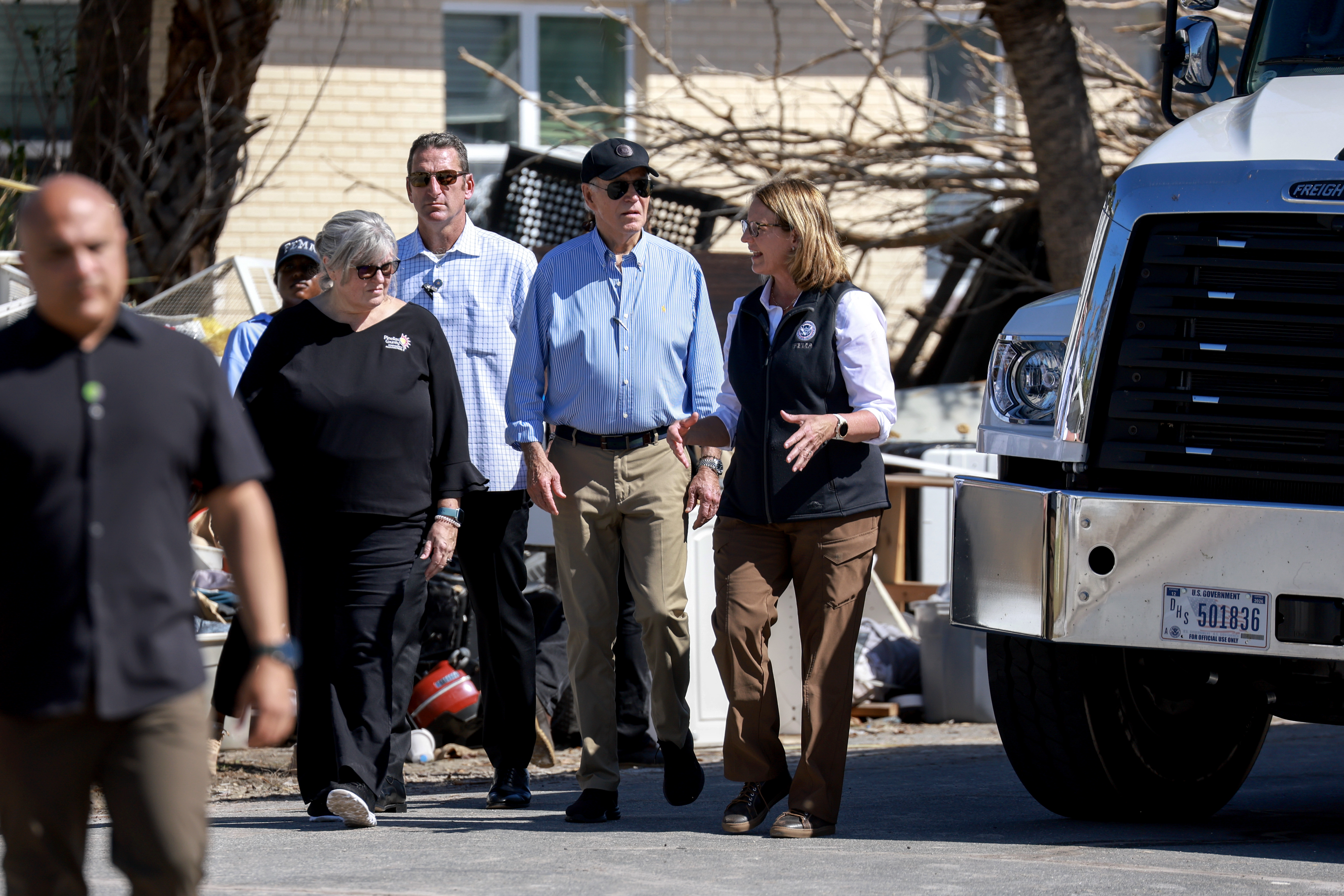 Biden Surveys Hurricane Milton Damage in Florida | NTD