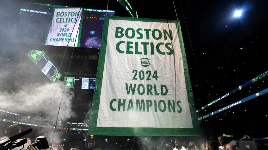 Celtics Celebrate 18th NBA Title With Banner, Rings and Call From Tatum: ‘Let’s Do It Again’