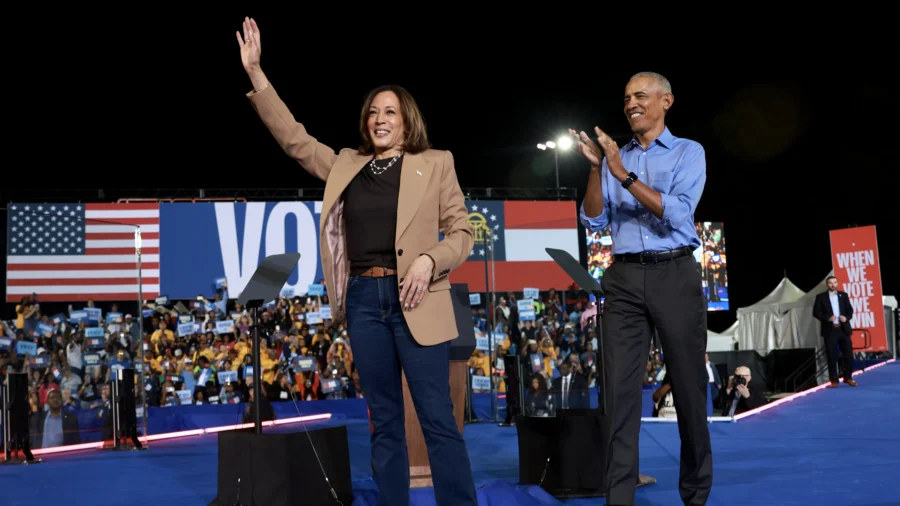 Harris Campaigns With Obama in Atlanta