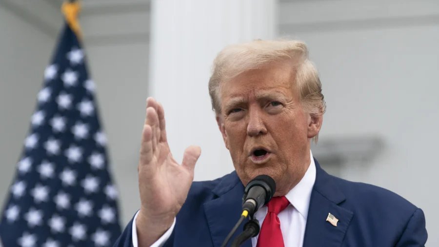 Trump Holds News Conference at  Mar-A-Lago in Palm Beach