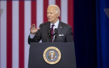 CONCORD, NEW HAMPSHIRE - OCTOBER 22: U.S. President Joe Biden delivers remarks at NHTI Concord Community College on October 22, 2024 in Concord, New Hampshire. The visit was to highlight the Biden-Harris administration's goal of lowering the cost of prescription drugs. (Photo by Scott Eisen/Getty Images)