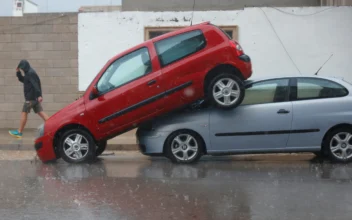 Cleanup and Rescue Operations in Progress Near Valencia, Spain