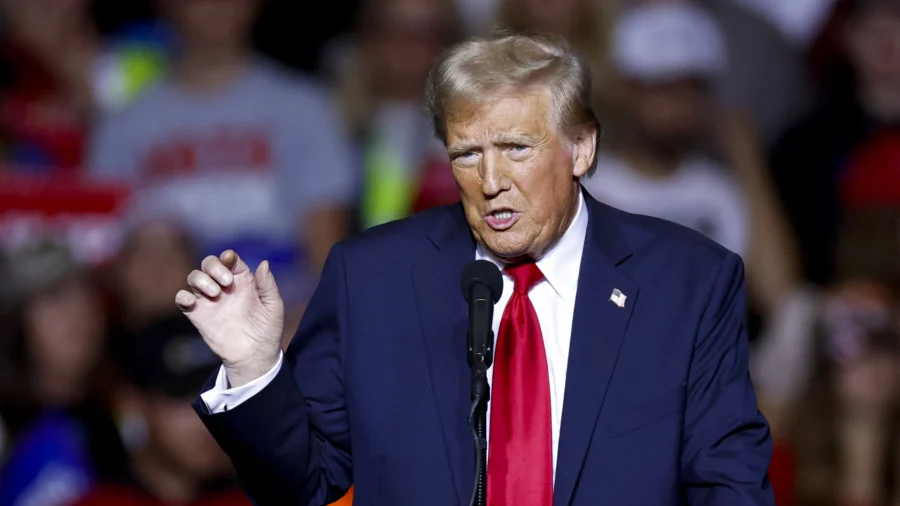 Trump Rallies in Greensboro, North Carolina