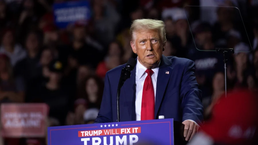 Trump Holds a Campaign Rally in Grand Rapids, Michigan