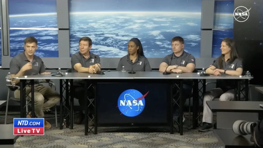 Crew-8 Astronauts Hold News Conference After Mission