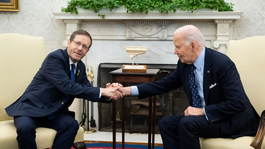 Biden Meets With Israeli President Herzog at White House