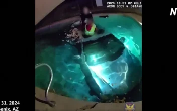 Police Rescue Man From Car Submerged in Pool