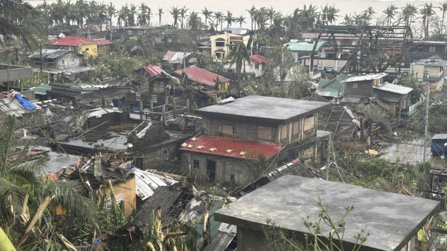 Latest Typhoon Lashes Philippines, Causing Tidal Surges and Displacing Massive Numbers of People