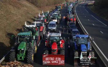 French Farmers Block Road Near Paris With Tractors, in Protest Against EU-Mercosur Free Trade Deal