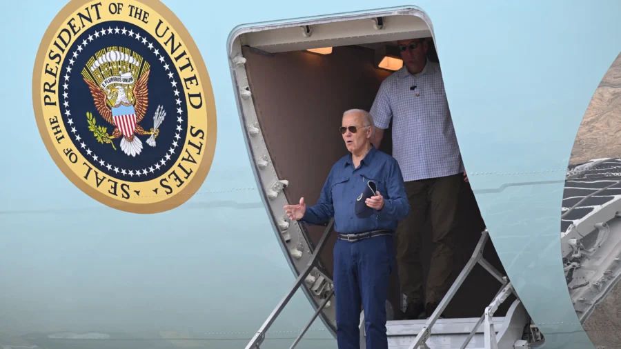 Biden Arrives in Angola, Greets Embassy Staff