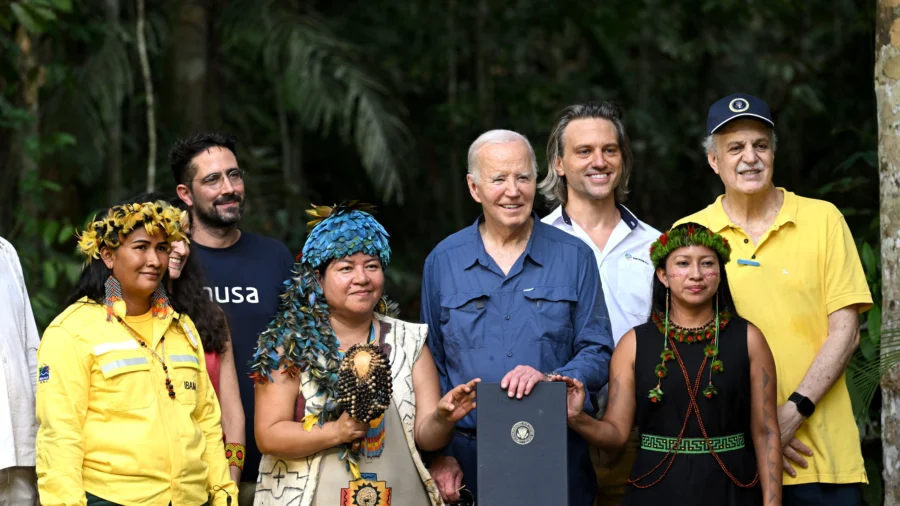 Biden Visits Amazon in Brazil to Champion His Climate Agenda