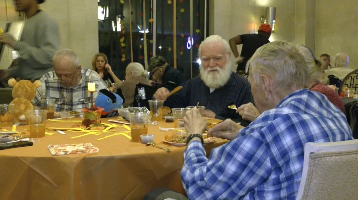 Rotary Clubs Host Thanksgiving Dinner for Seniors at Nursing Home