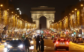 Christmas Lights Are Unveiled on the Champs Elysees