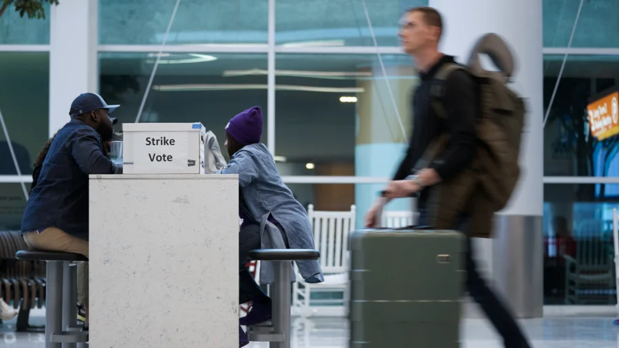 Charlotte Airport Workers Strike Over Low Wages as Busy Thanksgiving Travel Week Begins