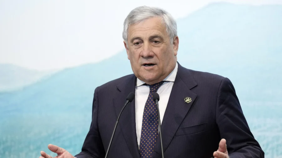 Italian Foreign Minister Holds News Conference at End of G7 Summit