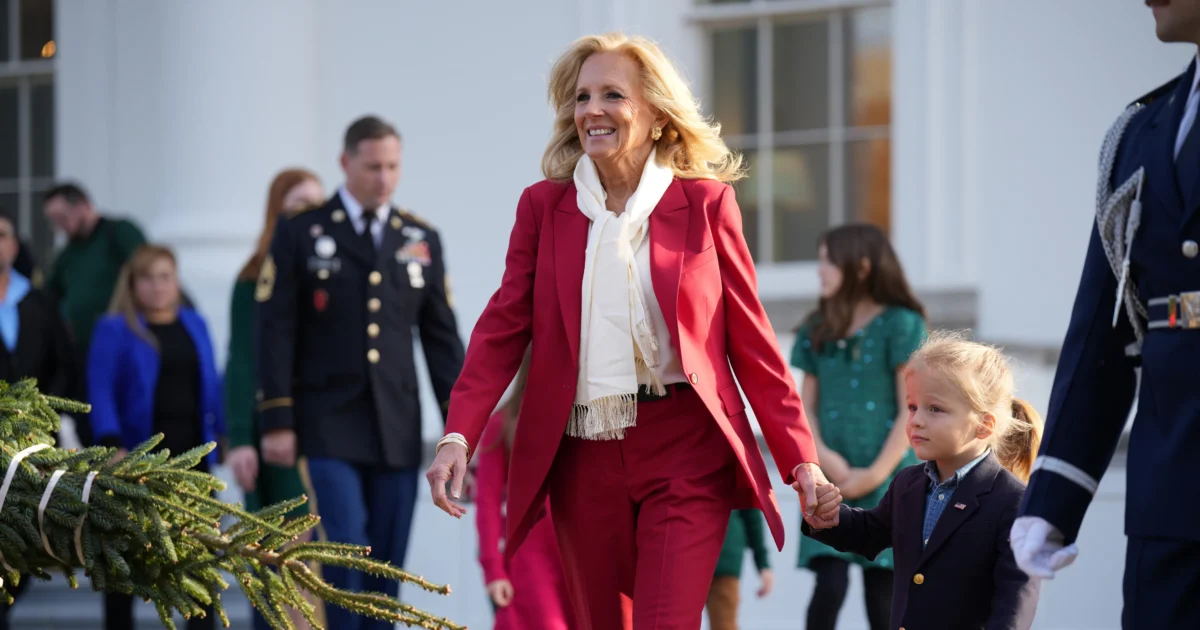 First Lady Jill Biden Receives 2024 Christmas Tree at the White House NTD