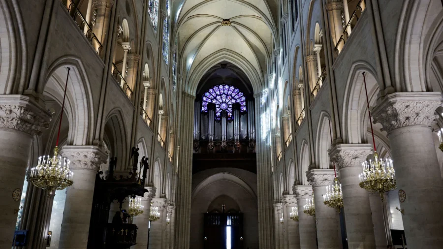 Notre Dame Cathedral Unveils Its New Interior 5 Years After Devastating Fire