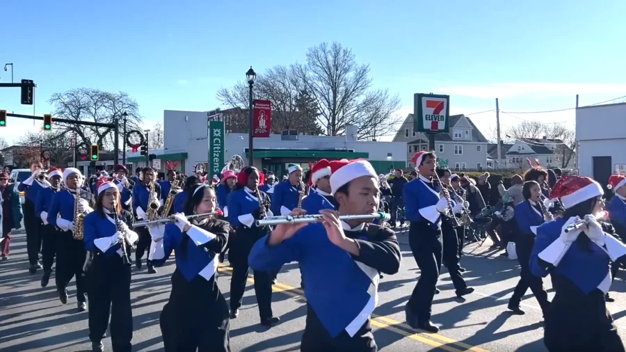 The 71st Annual Edition of the Quincy Christmas Parade 'Home for the Holidays' in Massachusetts