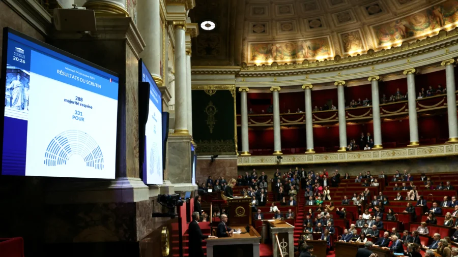 French Government Collapses in No-Confidence Vote