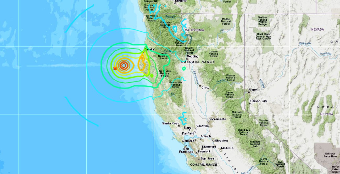 7.0Magnitude Earthquake Strikes Off Coast of Northern California
