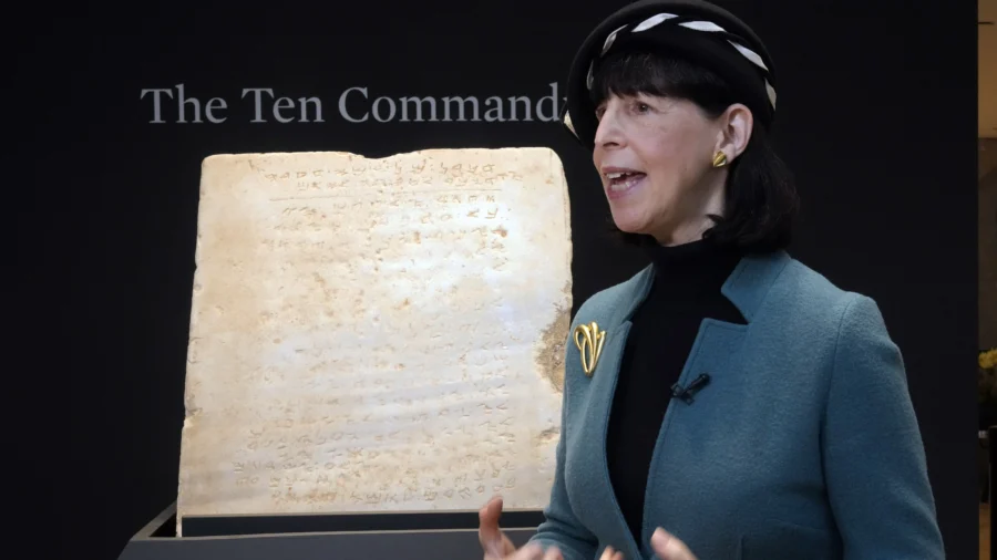 Oldest Known Stone Tablet Inscribed With Ten Commandments Sells for Over $5 Million