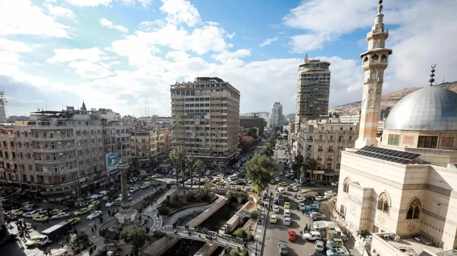 Street View of the City of Damascus