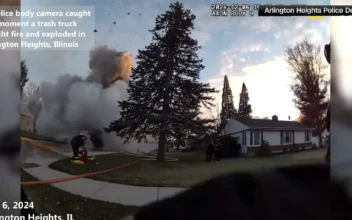 Police Body Camera Footage Shows Garbage Truck Exploding in Illinois