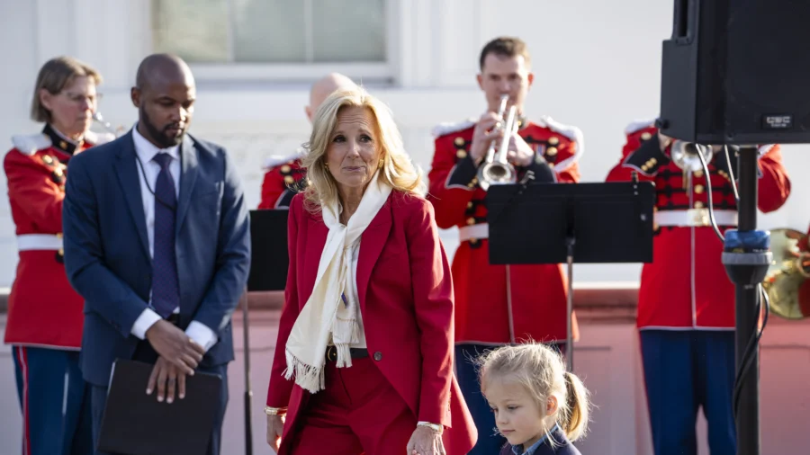 Jill Biden Hosts Toys for Tots Event With US Marines
