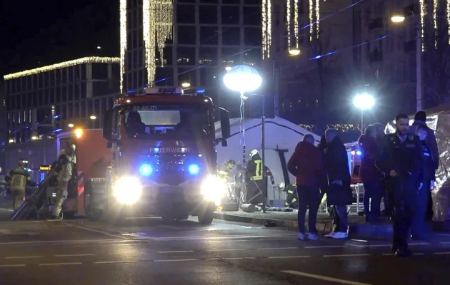 Aftermath of Car Crashing Into Christmas Market in Germany