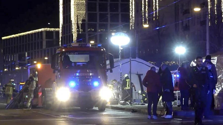 Aftermath of Car Crashing Into Christmas Market in Germany