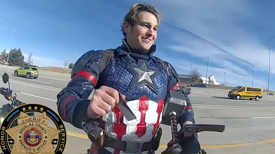 ‘Captain America’ Rescued From Colorado Highway