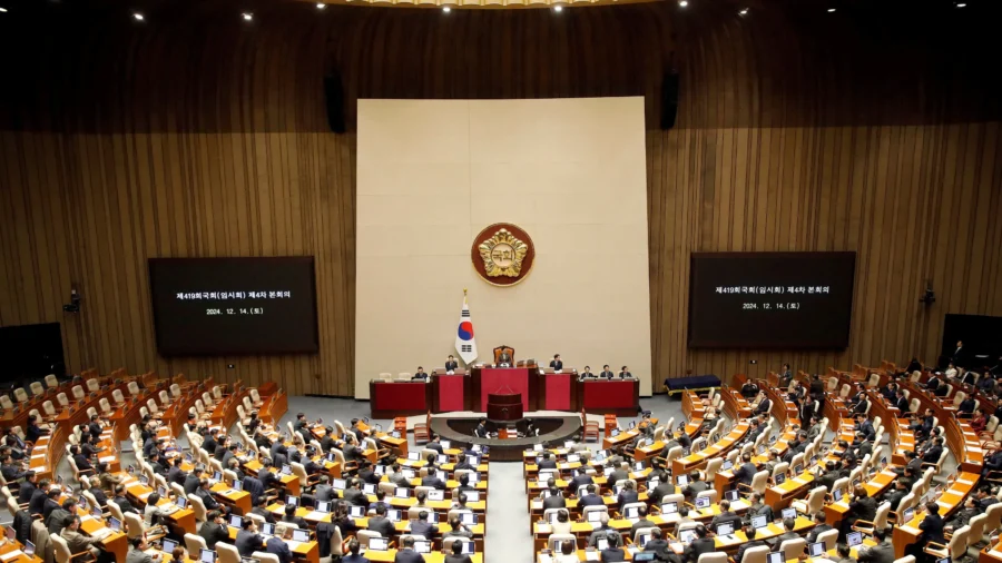 South Korean Lawmakers Vote on Impeachment of Acting President Han Duck-Soo
