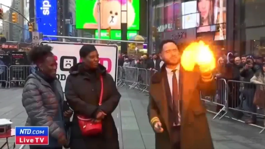 People Bid Good Riddance to the Year in Times Square