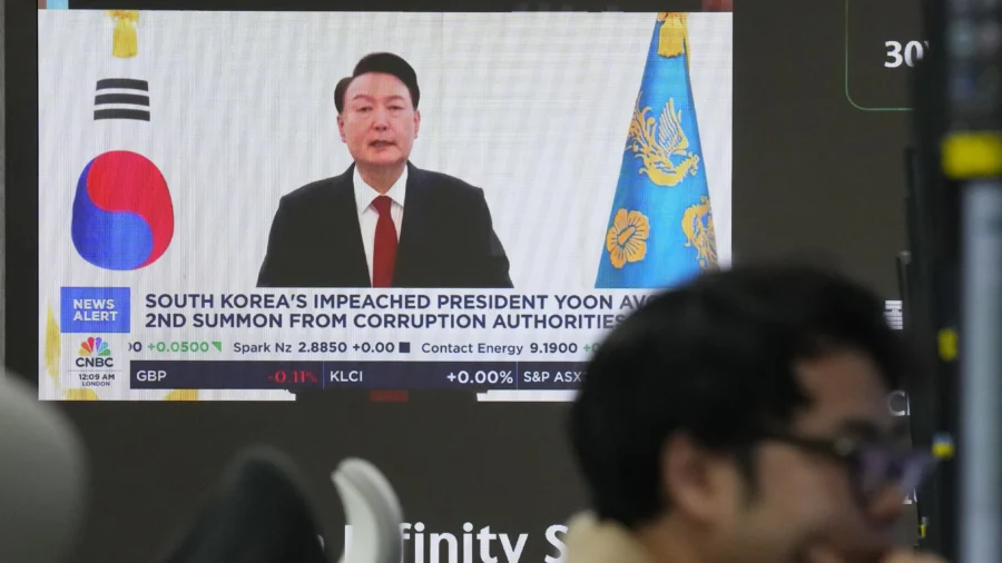 South Korean Authorities Seek Warrant to Detain Impeached President Yoon in Martial Law Probe