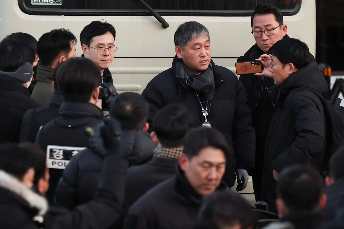 Members Of The Corruption Investigation Office For High-ranking Officials Gather In Front Of The Impeached South Korean President Yoon Suk Yeol S Official Residence