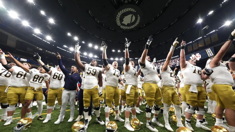 Freeman and Notre Dame Handle ‘Tough Moments’ and Oust Georgia From CFP With 23–10 Win in Sugar Bowl