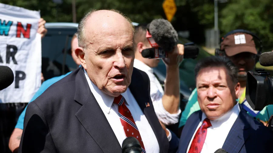 Rudy Giuliani Departs From New York Court