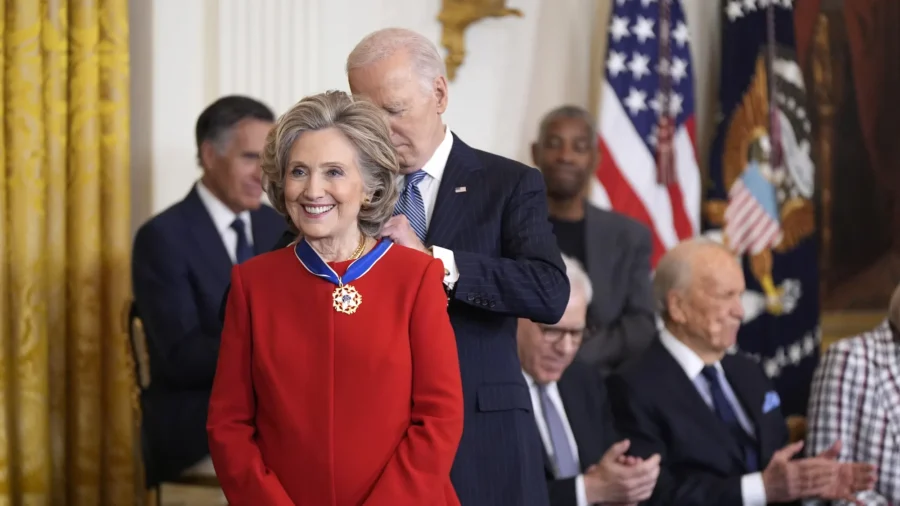 Biden Awards Presidential Medals of Freedom to Hillary Clinton, George Soros, and Others